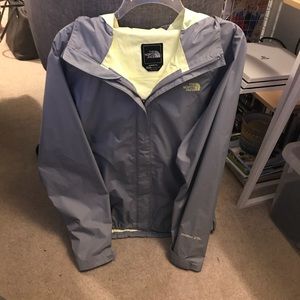 Gray North Face Windbreaker/ Rain Jacket